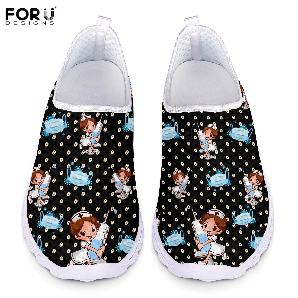 FORUDESIGNS Cute Cartoon Nursing Doctor Pattern Women's Casual Flats Girls Summer Slip On Footwear Zapatos Enfermera Con Dibujos
FORUDESIGNS Cute Cartoon Nursing Doctor Pattern Women's Casual Flats Girls Summer Slip On Footwear Zapatos Enfermera Con Dibujos