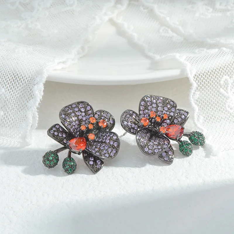 Wholesale Zircon Petal Stud Earrings Women's Silver Plated Post Earring Ornament Jewelry Gift
Wholesale Zircon Petal Stud Earrings Women's Silver Plated Post Earring Ornament Jewelry Gift