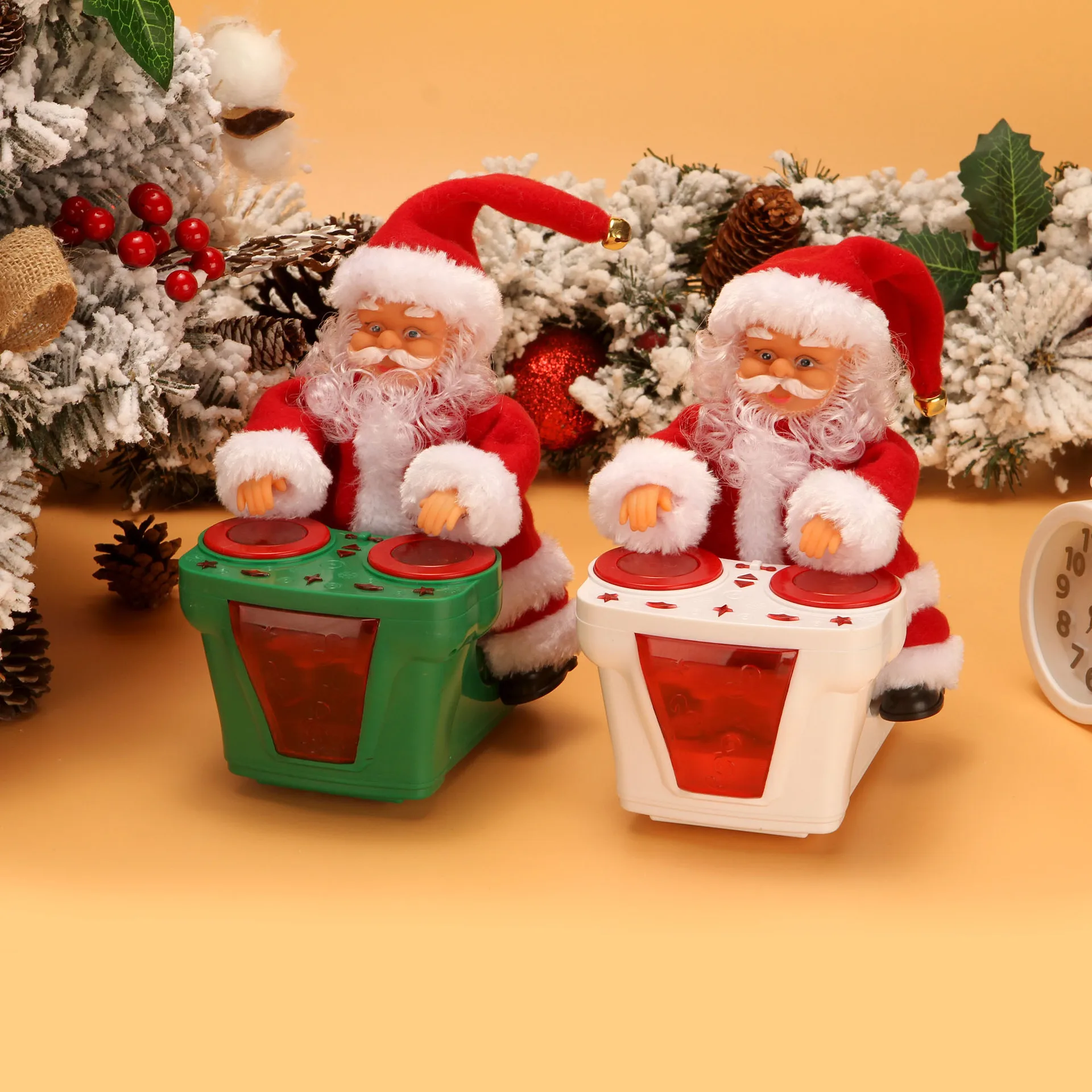 

2022 рождественские украшения для дома электрический музыкальный DJ Санта-Клаус украшения Новогодние Детские подарки рождественские украшен...