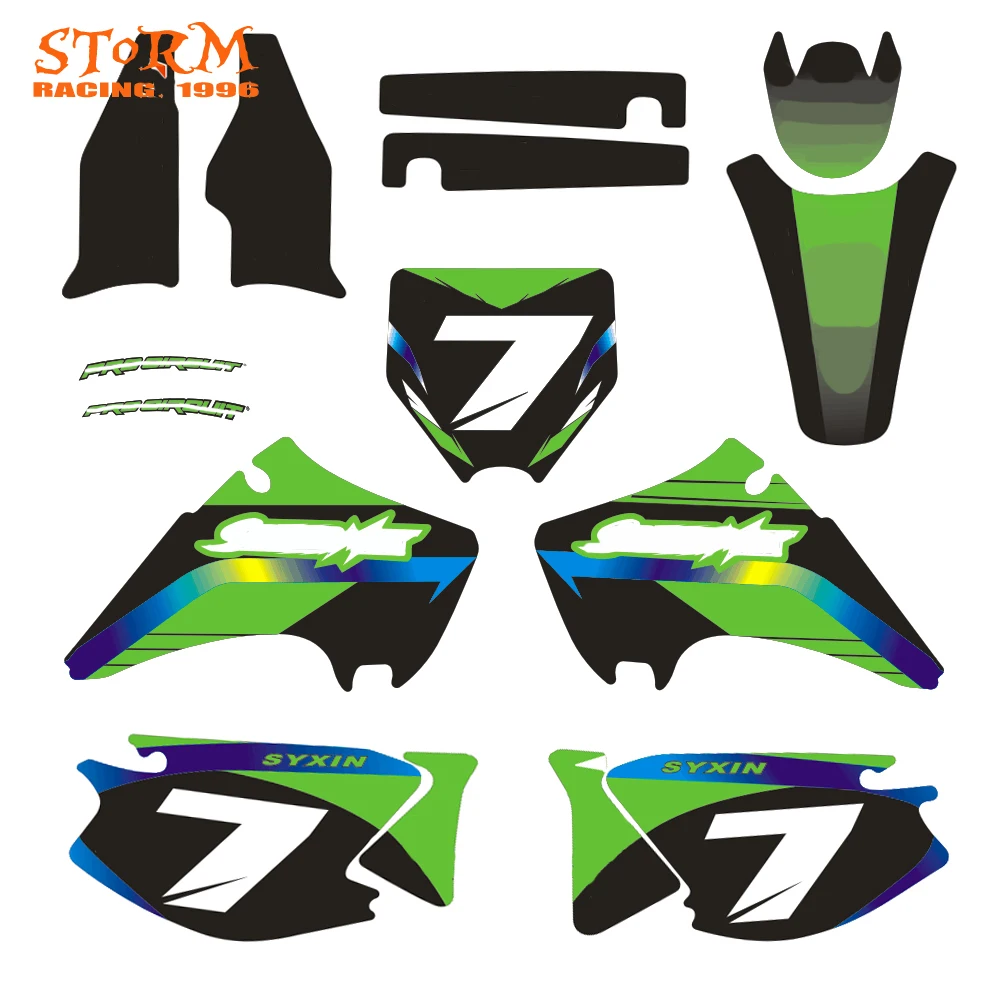 Decals Graphics With Matching Backgounds Customize Stickers Kits For KAWASAKI KX125 KX250 2003 2004 2005 2006 2007 2008 
Decals Graphics With Matching Backgounds Customize Stickers Kits For KAWASAKI KX125 KX250 2003 2004 2005 2006 2007 2008