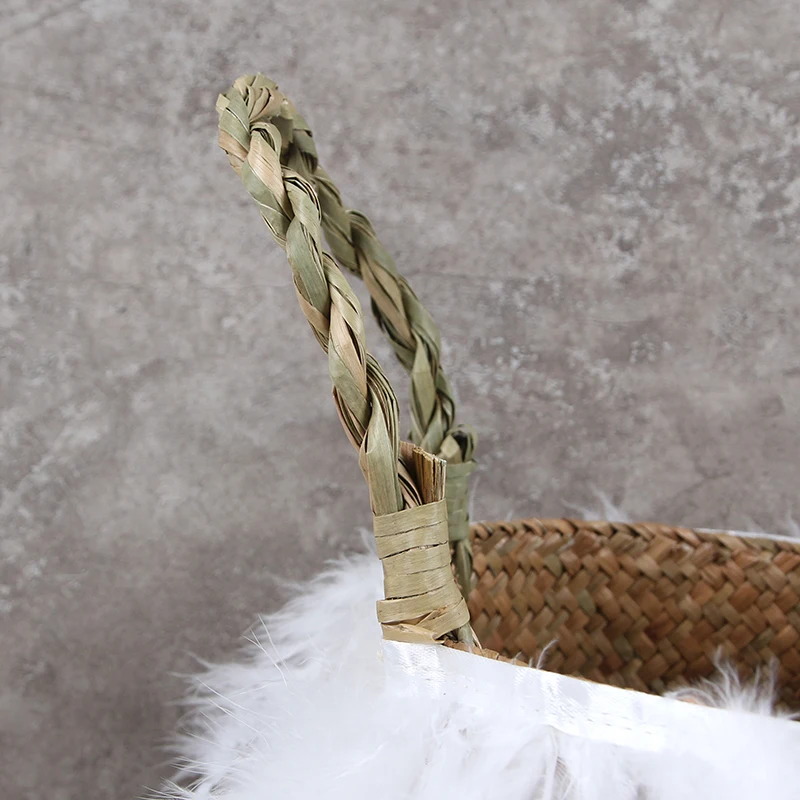 32*28cm Seaweed Woven Flowerpot Rattan Flower Basket Nordic Decor Home Straw Creative Flower Girl Basket for Wedding Folding
32*28cm Seaweed Woven Flowerpot Rattan Flower Basket Nordic Decor Home Straw Creative Flower Girl Basket for Wedding Folding