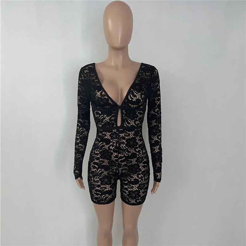WUHE Nightclub Sexy Rompers Lace Patchwork See Through Long Sleeve Deep V Neck Package Hip Skinny Hollow Out Casual Party Wear
WUHE Nightclub Sexy Rompers Lace Patchwork See Through Long Sleeve Deep V Neck Package Hip Skinny Hollow Out Casual Party Wear