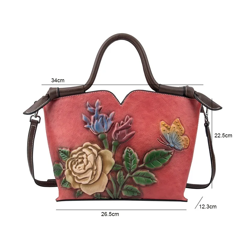 Bestform Retro Simple Large Capacity Genuine Leather Luxury Handbags Women Bags 2021 New Floral Cowhide Shoulder&Crossbody Bags
Bestform Retro Simple Large Capacity Genuine Leather Luxury Handbags Women Bags 2021 New Floral Cowhide Shoulder&Crossbody Bags