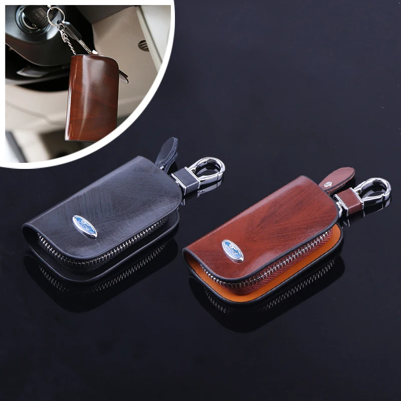 Auto Styling Genuine Leather Car Logo Key Case Keychain Bag Purse Key Wallet For Ford Fiesta EcoSport ESCORT Ranger Mondeo Musta
Auto Styling Genuine Leather Car Logo Key Case Keychain Bag Purse Key Wallet For Ford Fiesta EcoSport ESCORT Ranger Mondeo Musta
