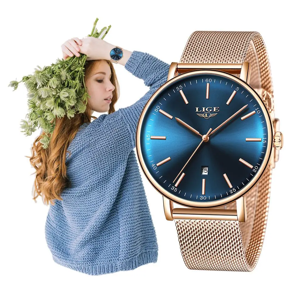 LIGE Couples Wristwatches Full Steel Ultra-Thin Waterproof Men And Women Watch Casual Sports Quartz Watches Clock Reloj Hombre
LIGE Couples Wristwatches Full Steel Ultra-Thin Waterproof Men And Women Watch Casual Sports Quartz Watches Clock Reloj Hombre