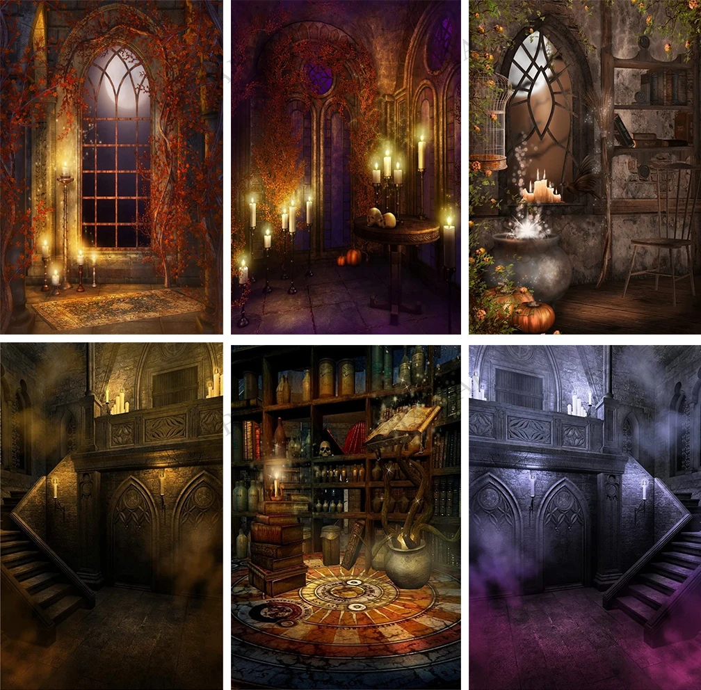 Vintage Magic Room Background Witch Magical Potion Skull Photography Backdrop Medieval Wizard Candle Bookshelf Retro Books Props
Vintage Magic Room Background Witch Magical Potion Skull Photography Backdrop Medieval Wizard Candle Bookshelf Retro Books Props