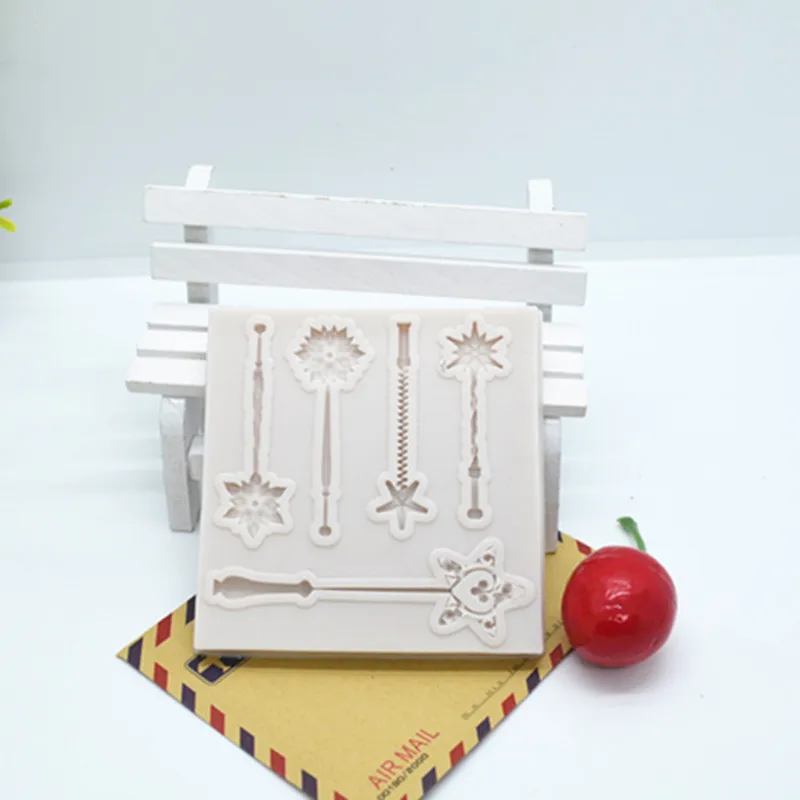 1 pc Magic wand lace silicone cake mold fondant mold cake decorating tools chocolate gmpaste mould cake molds FTM1275
1 pc Magic wand lace silicone cake mold fondant mold cake decorating tools chocolate gmpaste mould cake molds FTM1275