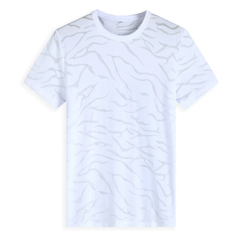 Fat plus short sleeve t-shirt men's round neck loose fat thin elastic half sleeve T-shirt hollow jacquard summer dress
Fat plus short sleeve t-shirt men's round neck loose fat thin elastic half sleeve T-shirt hollow jacquard summer dress