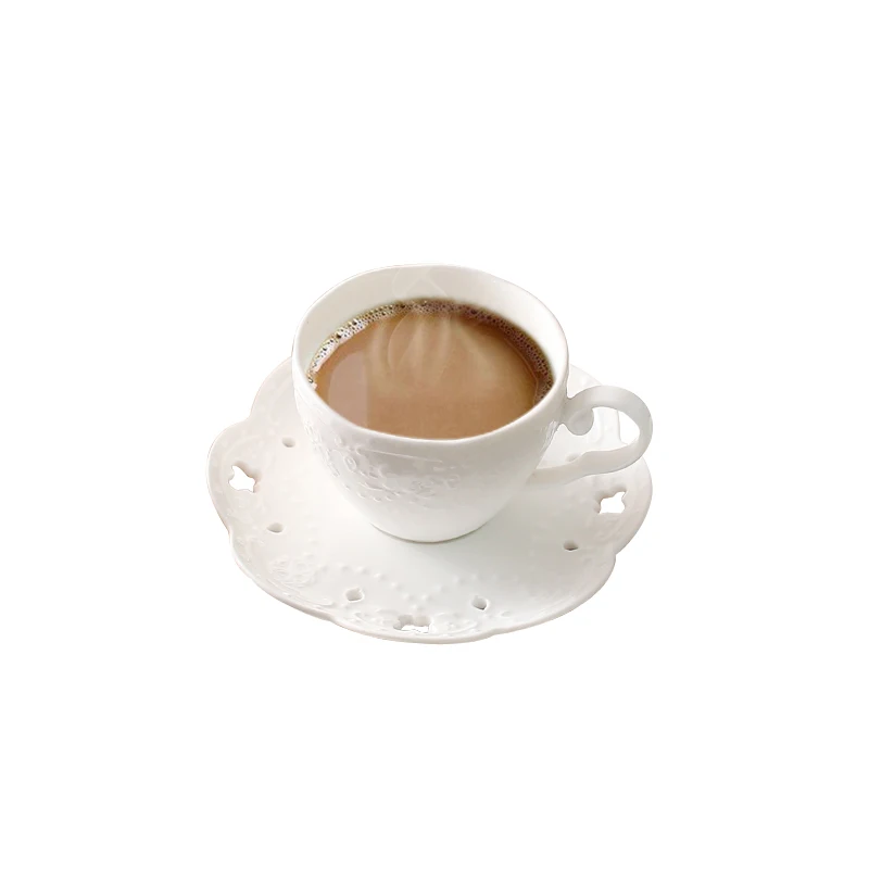 European Ceramic Coffee Cup Set White Small Royal Luxury Vintage Tea Cup Saucer Wedding Flower Tazas De Cafe Drinkware EB50BD
European Ceramic Coffee Cup Set White Small Royal Luxury Vintage Tea Cup Saucer Wedding Flower Tazas De Cafe Drinkware EB50BD