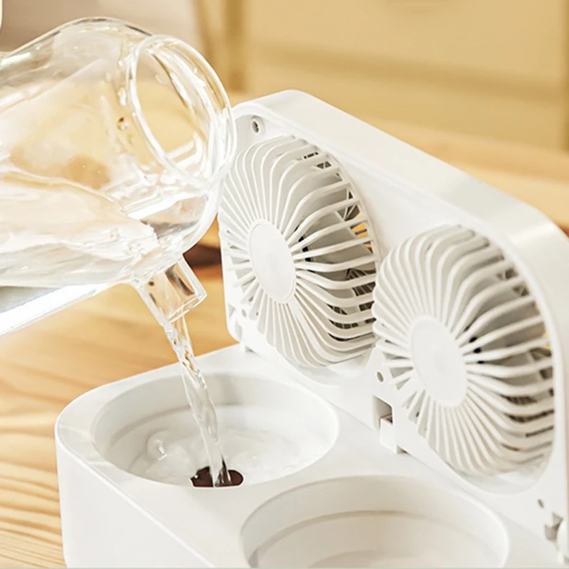 J6PE Potable USB Water Cooling Double Head Fan Desktop Cooling Fan Dual-head Water Spray Mist Fan for Home Office Car
J6PE Potable USB Water Cooling Double Head Fan Desktop Cooling Fan Dual-head Water Spray Mist Fan for Home Office Car