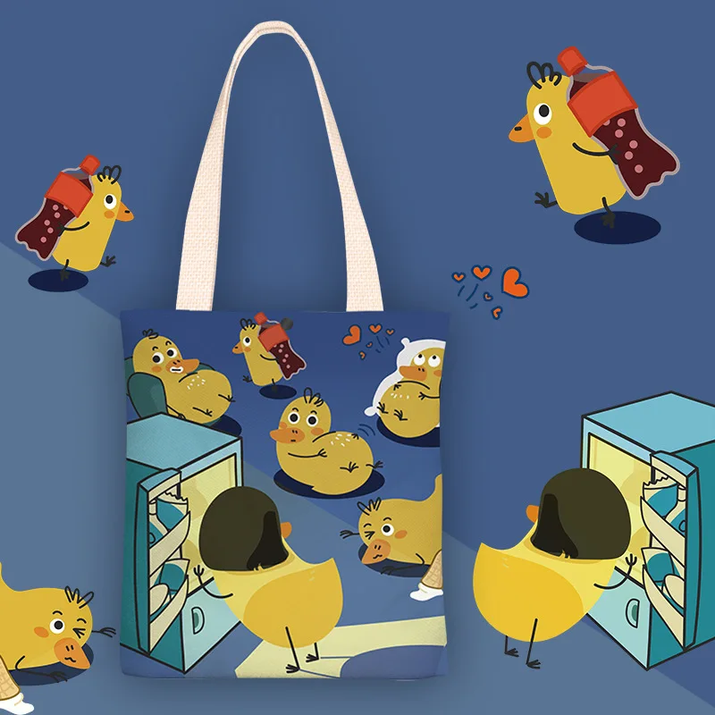 Cartoon Chicken Canvas Shopping Bags for Women Velvet Cloth Shoulder Bags Eco Totes Reusable Grocery Shopper Students Book Pack
Cartoon Chicken Canvas Shopping Bags for Women Velvet Cloth Shoulder Bags Eco Totes Reusable Grocery Shopper Students Book Pack