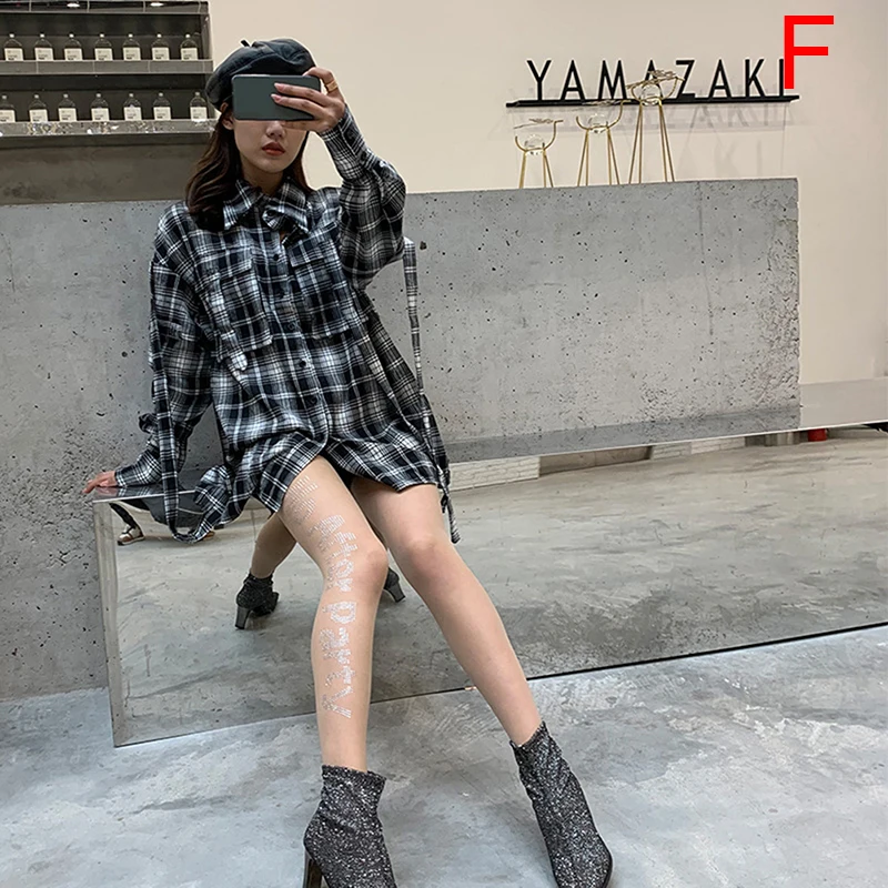 Women Crystal Letter Printed Rhinestone Tights Pantyhose Thin Stockings 
Women Crystal Letter Printed Rhinestone Tights Pantyhose Thin Stockings