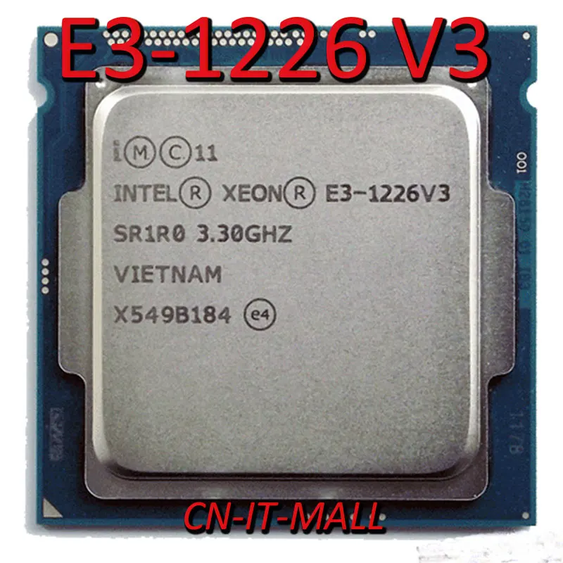 Intel Xeon E3-1226 V3 E3 1226 V3 E3-1226V3 CPU 3.3GHz 8M 4 Core 4 Threads LGA1150 Processor
Intel Xeon E3-1226 V3 E3 1226 V3 E3-1226V3 CPU 3.3GHz 8M 4 Core 4 Threads LGA1150 Processor
