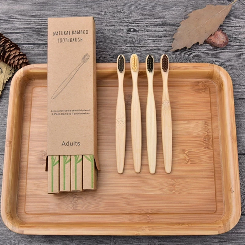 Bamboo Toothbrush 4PCS Soft Bristles Natural Eco Friendly Biodegradable Charcoal Wood Tooth Brushes
Bamboo Toothbrush 4PCS Soft Bristles Natural Eco Friendly Biodegradable Charcoal Wood Tooth Brushes