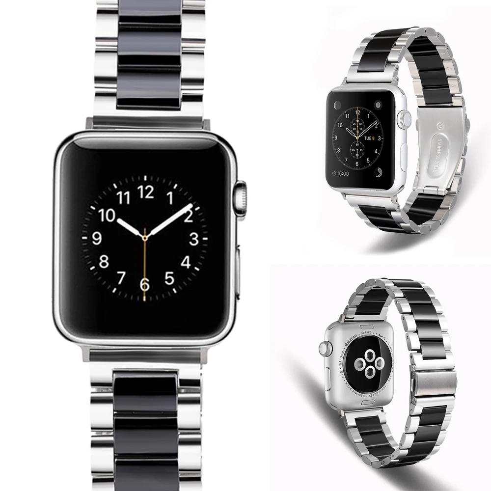 Suitable for Apple Watch SE 6/5 stainless steel ceramics band strap 40mm/38mm/44mm/42mm Link bracelet iwatch series 6/5/4/3/2/1
Suitable for Apple Watch SE 6/5 stainless steel ceramics band strap 40mm/38mm/44mm/42mm Link bracelet iwatch series 6/5/4/3/2/1
