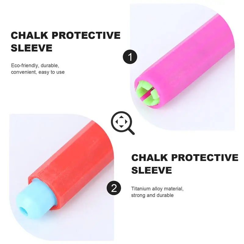 5 Pcs Random Color Chalk Holder with Storage Hard Case Writing Extender - Blackboard Adjustable Chalk Clip Set 9.5x1.5cm
5 Pcs Random Color Chalk Holder with Storage Hard Case Writing Extender - Blackboard Adjustable Chalk Clip Set 9.5x1.5cm