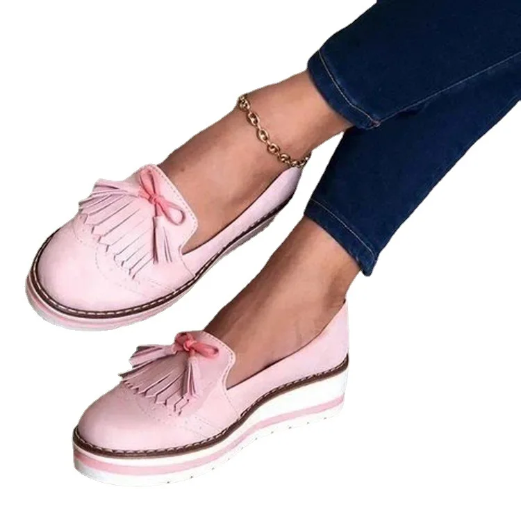 2021 European Beautiful Single Shoes Tassel Pendant Ladies Casual Shoes Large Size Shoes Thick-soled College Leather Shoes
2021 European Beautiful Single Shoes Tassel Pendant Ladies Casual Shoes Large Size Shoes Thick-soled College Leather Shoes