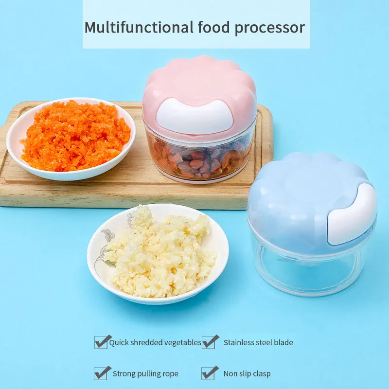 Mini Garlic Cutter Food Processor Shredder Manual Meat Grinder Fruit Vegetavle Chopper Slicer Stainless Steel Kitchen Tool
Mini Garlic Cutter Food Processor Shredder Manual Meat Grinder Fruit Vegetavle Chopper Slicer Stainless Steel Kitchen Tool
