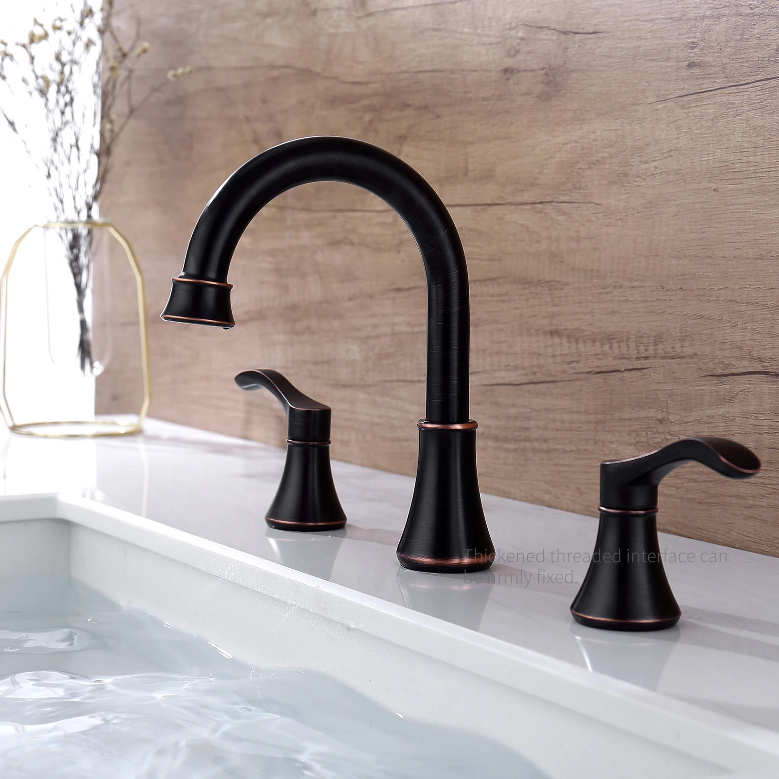 3Hole Widespread Bathroom Faucet Two Handle Kitchen Faucets Hot&Cold Water Mixer Basin Sink Faucets Ceramic Valve High Water Tap
3Hole Widespread Bathroom Faucet Two Handle Kitchen Faucets Hot&Cold Water Mixer Basin Sink Faucets Ceramic Valve High Water Tap