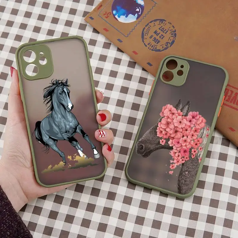 The Great beauty horse Phone Case matte transparent For iphone 7 8 11 12 plus mini x xs xr pro max cover
The Great beauty horse Phone Case matte transparent For iphone 7 8 11 12 plus mini x xs xr pro max cover