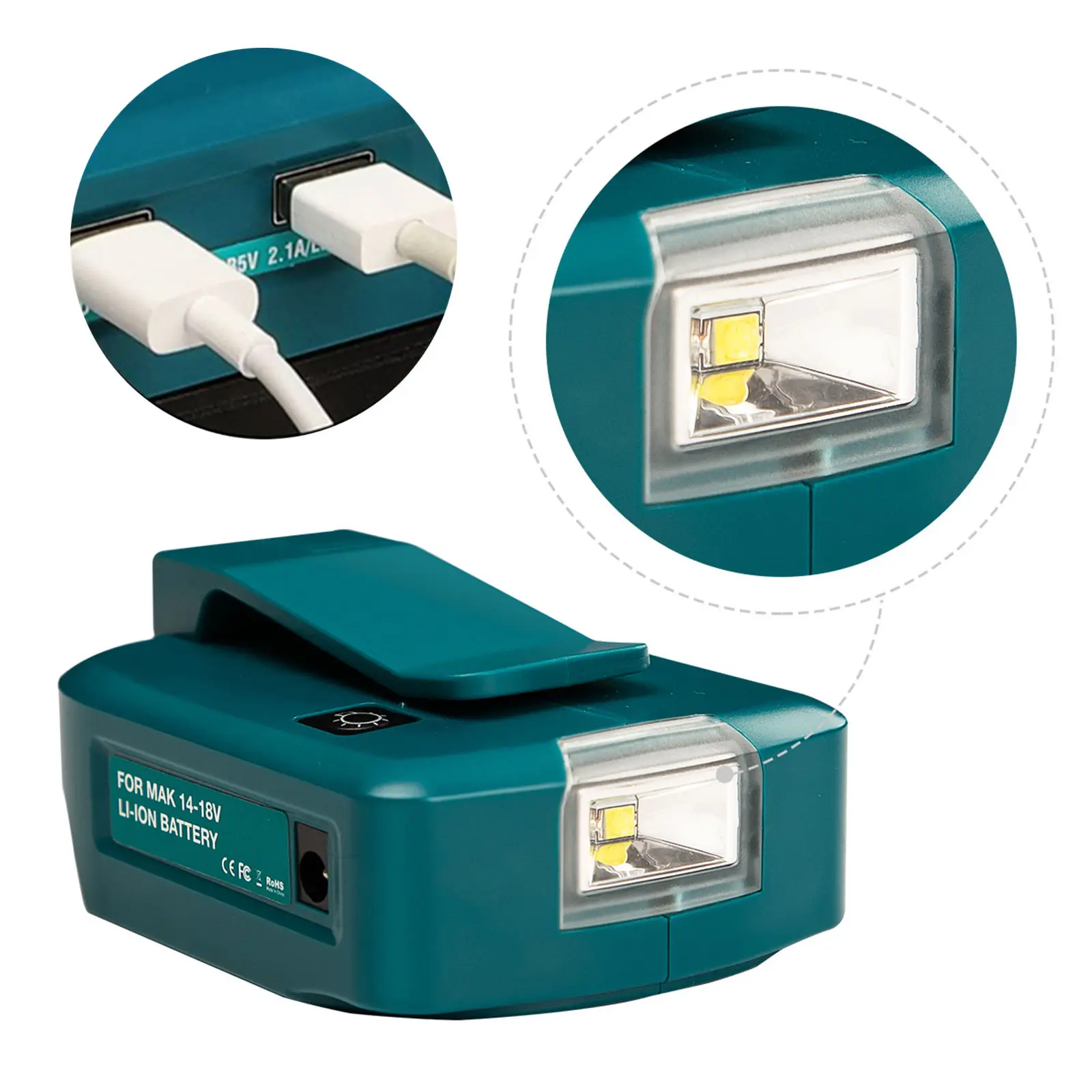 USB Power Source Charger Adapter for 14.4v 18v LXT Lithium-Ion Batteries BL1430 BL1830 BL1840 BL1860 BL1850B
USB Power Source Charger Adapter for 14.4v 18v LXT Lithium-Ion Batteries BL1430 BL1830 BL1840 BL1860 BL1850B