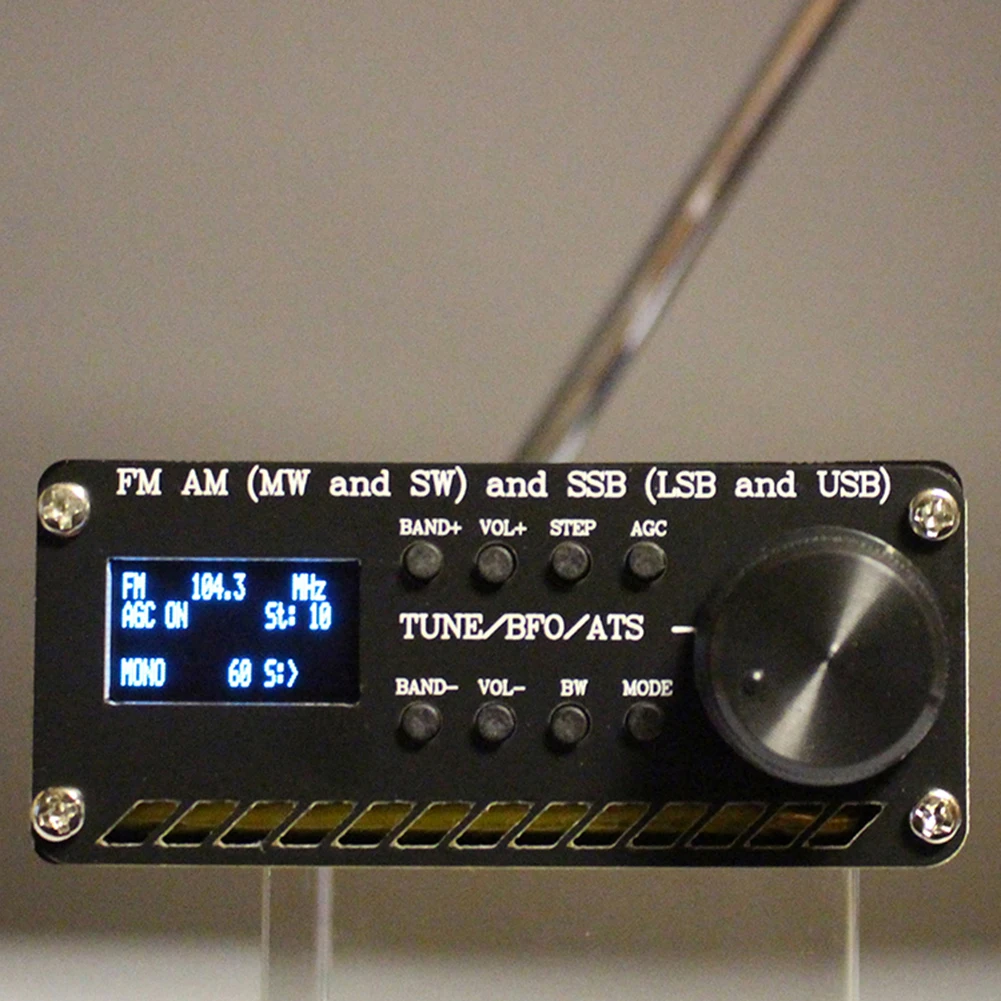 All Band Radio Receiver FM AM (MW SW) SSB (LSB USB) Commercial Ham Radio Weather Radio Antenna Receiver SI4732 
All Band Radio Receiver FM AM (MW SW) SSB (LSB USB) Commercial Ham Radio Weather Radio Antenna Receiver SI4732