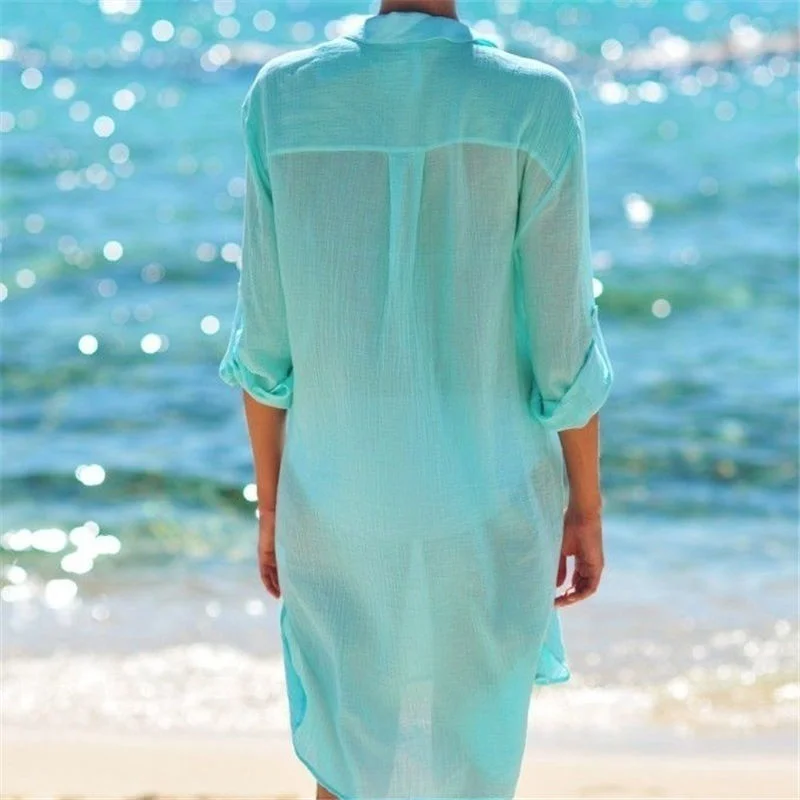 Zogaa Summer Women's Fashion Long Shirts Beach Style Sexy Blouses Female Casual Solid Beach Shirts Breathable Blouses Loose Tops
Zogaa Summer Women's Fashion Long Shirts Beach Style Sexy Blouses Female Casual Solid Beach Shirts Breathable Blouses Loose Tops