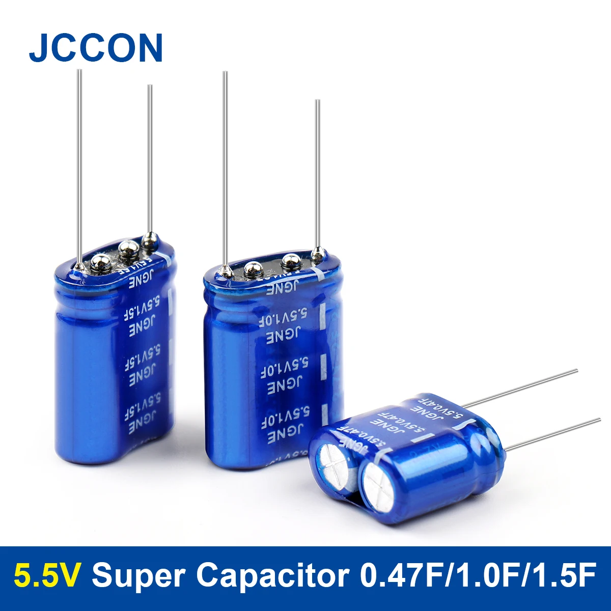

2Pcs Super Capacitor 5.5V 0.47F/1.0F/1.5F Farah Capacitor Combination 5.5V Capacitors Vehicle Recorder Supercapacitor
