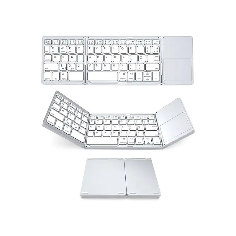 Wireless Bluetooth Keyboard Foldable Touchpad Dual Mode USB Wired Rechargable Portable for Windows Phone Tablet T5UA
Wireless Bluetooth Keyboard Foldable Touchpad Dual Mode USB Wired Rechargable Portable for Windows Phone Tablet T5UA