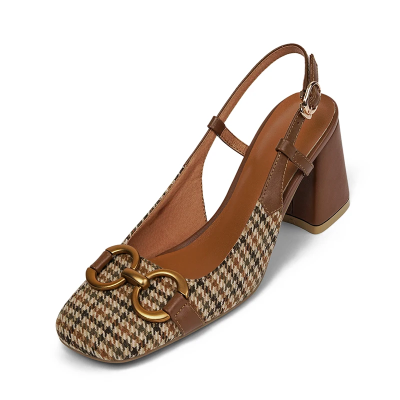 2021 New Summer Women Shoes Square Toe Chunky Heels Women Sandals Houndstooth Buckle 7cm High Heel Slingback Sandals for Women
2021 New Summer Women Shoes Square Toe Chunky Heels Women Sandals Houndstooth Buckle 7cm High Heel Slingback Sandals for Women