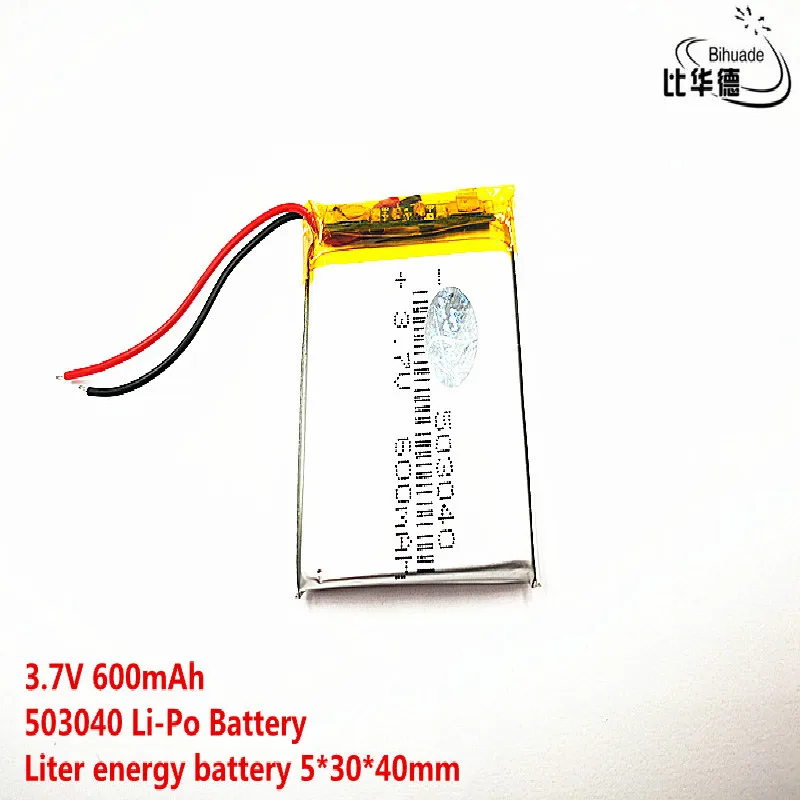 5pcs Liter energy battery Good Qulity 3.7V 600mAH 503040 Polymer lithium ion / Li-ion for TOY POWER BANK GPS mp3 mp4 | Электроника