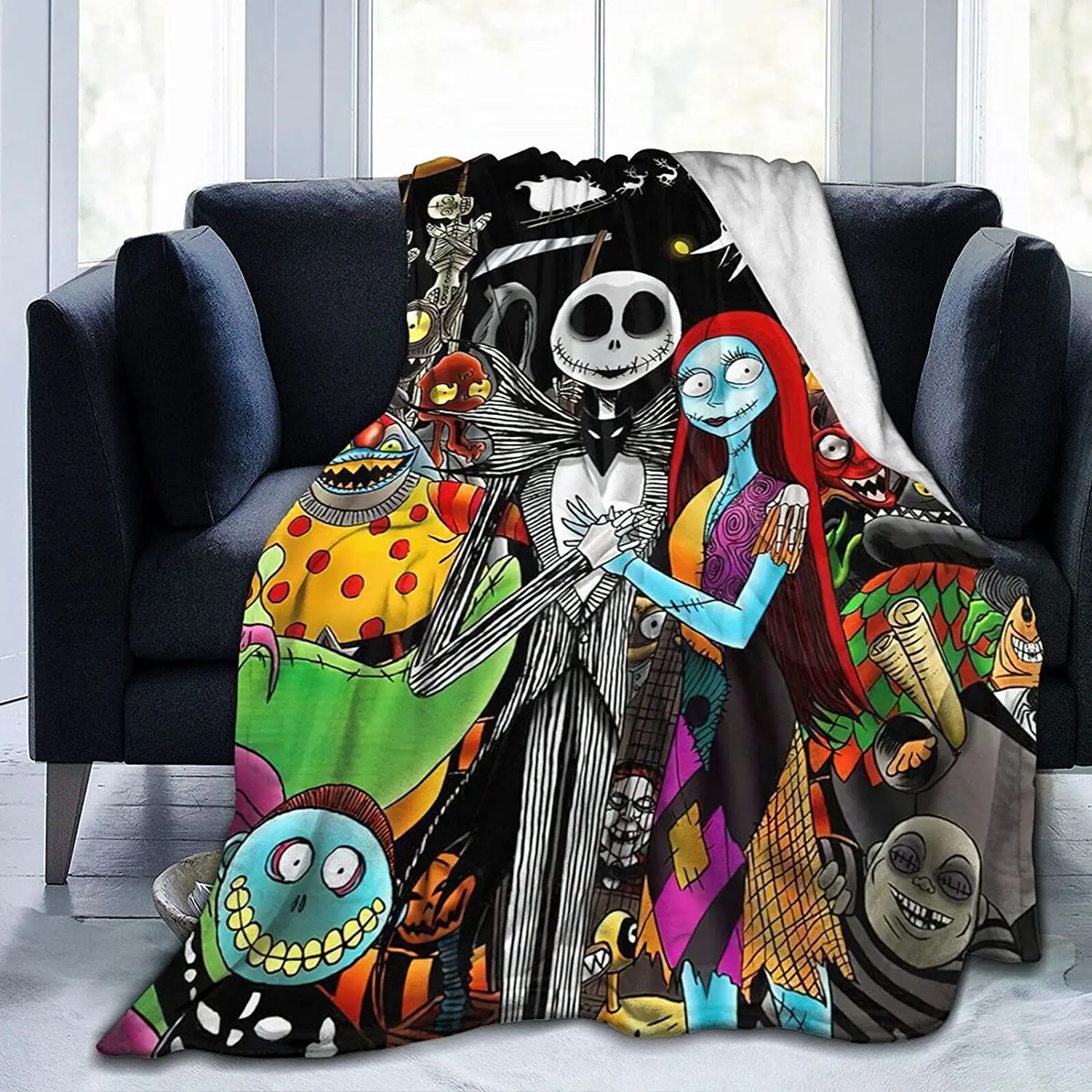 Halloween Blanket Ultra-Soft Flannel Blankets 3D Printing Cartoon Blanket Warm and Comfortable Suitable for All Seasons 60"X50"
Halloween Blanket Ultra-Soft Flannel Blankets 3D Printing Cartoon Blanket Warm and Comfortable Suitable for All Seasons 60"X50"
