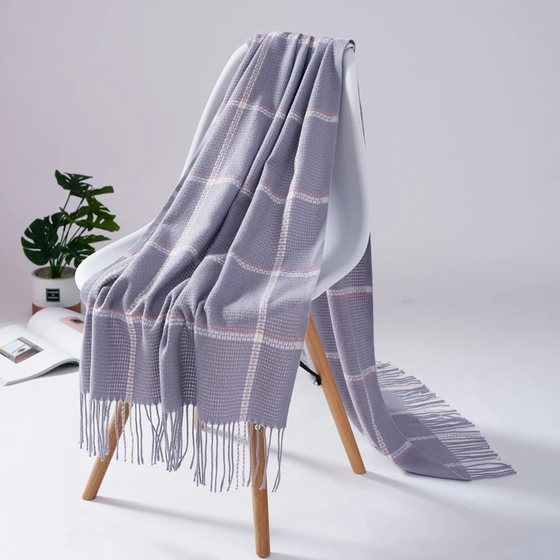 Fashion Plaid Women Winter Cashmere Pashmina Lady Shawl Long Tassels Wraps Beautiful Warm Scarf Big Size Match Clothes Perfectly
Fashion Plaid Women Winter Cashmere Pashmina Lady Shawl Long Tassels Wraps Beautiful Warm Scarf Big Size Match Clothes Perfectly