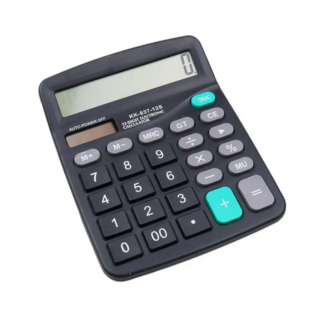 Portable Solar Power Calculators 12 Digits Scientific Calculator Student School Study Office Electronics Supply
Portable Solar Power Calculators 12 Digits Scientific Calculator Student School Study Office Electronics Supply