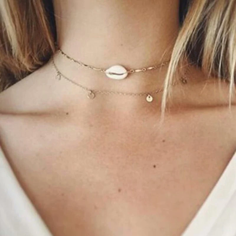 Bohemian Shell Pendant Necklace For Women Charm Long Chain Multi-layer Choker Necklace 2019 Brincos Fashion Boho Beach Jewelry
Bohemian Shell Pendant Necklace For Women Charm Long Chain Multi-layer Choker Necklace 2019 Brincos Fashion Boho Beach Jewelry