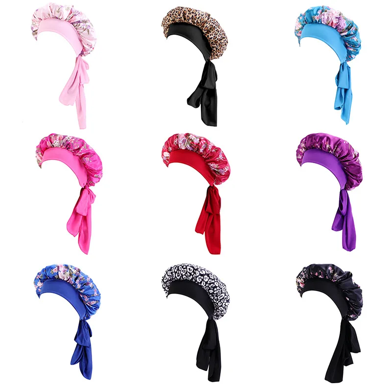 Flower Print Satin Bonnet with Wide Stretch Ties Long Hair Care Women Night Sleep Hat Adjust Hair Cap Silk Head Wrap Shower Cap
Flower Print Satin Bonnet with Wide Stretch Ties Long Hair Care Women Night Sleep Hat Adjust Hair Cap Silk Head Wrap Shower Cap