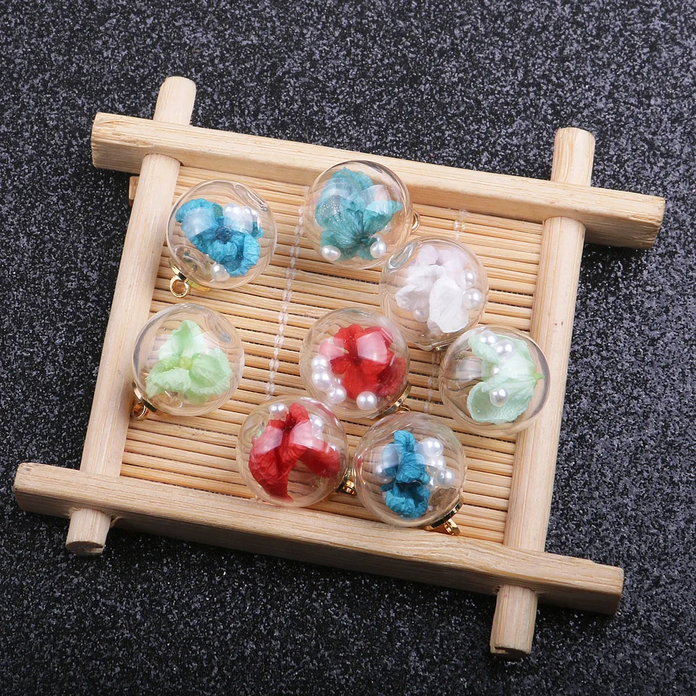 10pcs Color Bottle Pendant Dried Flower Round Ball Transparent Glass for Charm Jewelry Making DIY Earrings Necklace Accessories
10pcs Color Bottle Pendant Dried Flower Round Ball Transparent Glass for Charm Jewelry Making DIY Earrings Necklace Accessories