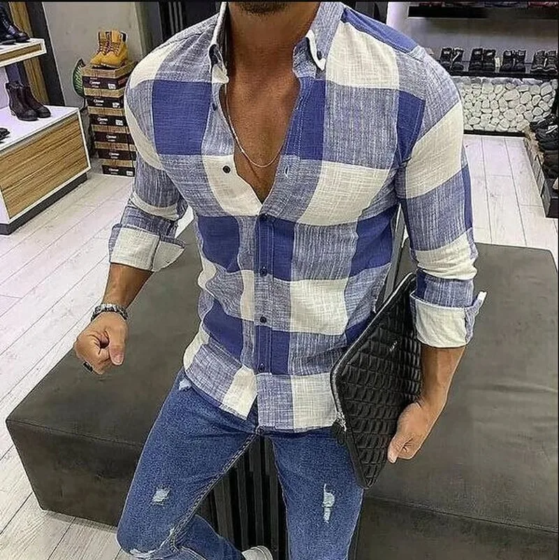 Top Selling Product In 2021 Autumn Plaid Long-sleeved Shirt Thickening Slim-fit Casual Men's Shirt Plus Size Men's Clothing
Top Selling Product In 2021 Autumn Plaid Long-sleeved Shirt Thickening Slim-fit Casual Men's Shirt Plus Size Men's Clothing