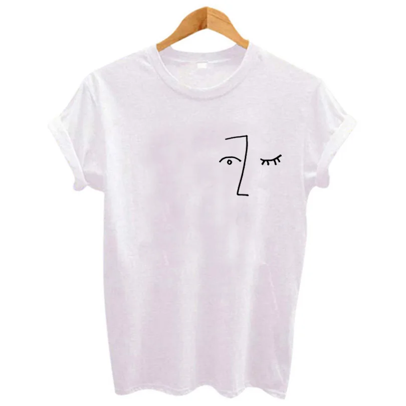 Women Art Harajuku Printed T-shirt Faces Face Breast Pocket Tee Shirt Femme Summer Tops Cotton Tshirt Funny Pocket T Shirts
Women Art Harajuku Printed T-shirt Faces Face Breast Pocket Tee Shirt Femme Summer Tops Cotton Tshirt Funny Pocket T Shirts