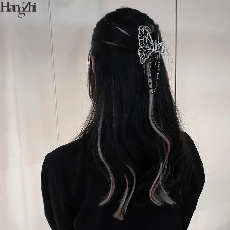 HangZhi 2020 New Korean Individual Hollow Out Metal Butterfly Heart Pendant Hair Claw Clip Ponytail Holder Hair Accessories
HangZhi 2020 New Korean Individual Hollow Out Metal Butterfly Heart Pendant Hair Claw Clip Ponytail Holder Hair Accessories