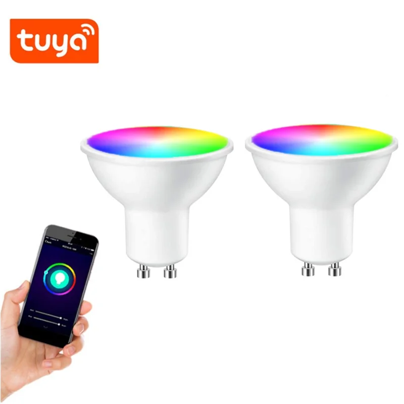 AfterYou Tuya Wifi Smart Bulb GU10 5W 2PCS LED Spotlight RGBCW Dimmable Lamp Google Home Alexa Remote Control Life Lampara Light
AfterYou Tuya Wifi Smart Bulb GU10 5W 2PCS LED Spotlight RGBCW Dimmable Lamp Google Home Alexa Remote Control Life Lampara Light