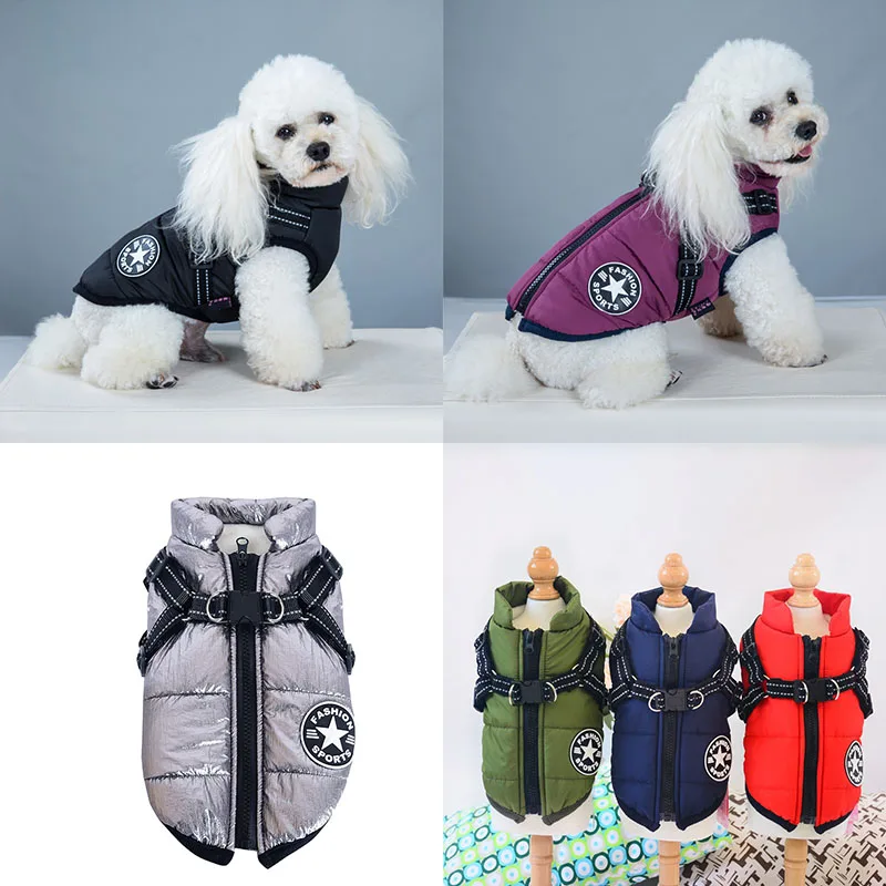 Winter Warm Pet Dogs Jacket With Harness Clothes Vest Waterproof Dog Coat For Small Big Pets Dogs Pet Puppy Outfits Clothing
Winter Warm Pet Dogs Jacket With Harness Clothes Vest Waterproof Dog Coat For Small Big Pets Dogs Pet Puppy Outfits Clothing