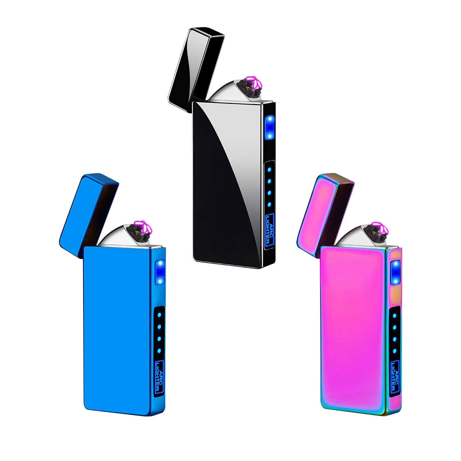 7.5*1.2*3.2cm Lightweight And Portable Cigarette Lighter Electronic Windproof Arc Lighter With LED Battery Indicator
7.5*1.2*3.2cm Lightweight And Portable Cigarette Lighter Electronic Windproof Arc Lighter With LED Battery Indicator