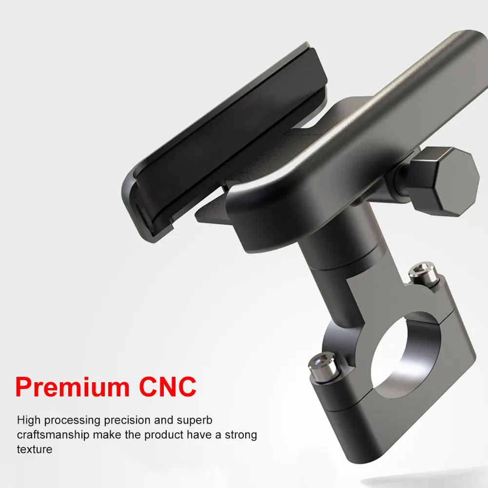 Bike and Motorcycle Phone Mount Aluminum Alloy Handlebar Phone Holdler 360 Rotation for 4-7 inchs Mobile Phones MTB Accessories
Bike and Motorcycle Phone Mount Aluminum Alloy Handlebar Phone Holdler 360 Rotation for 4-7 inchs Mobile Phones MTB Accessories