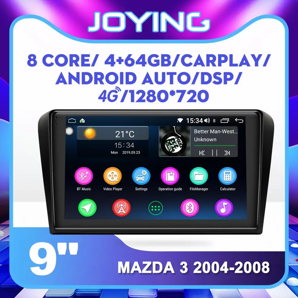 9inch Android Car Radio For Mazda 3 2004-2008 Navi GPS Carplay DSP SPDIF Subwoofer IPS 2.5D Screen Video Player Bluetooth 5.1
9inch Android Car Radio For Mazda 3 2004-2008 Navi GPS Carplay DSP SPDIF Subwoofer IPS 2.5D Screen Video Player Bluetooth 5.1