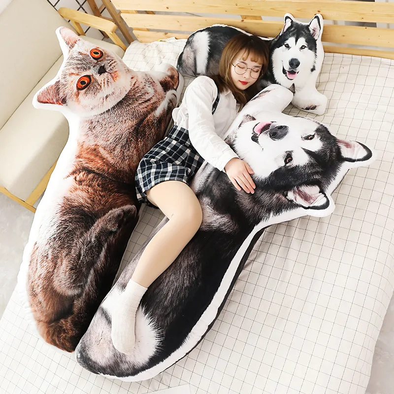 Giant 140cm Simulated Sleeping Dog Cat Plush Pillow Animals Stuffed Pillows Kids Adults Sofa Chair Home decoration Birthday Gift
Giant 140cm Simulated Sleeping Dog Cat Plush Pillow Animals Stuffed Pillows Kids Adults Sofa Chair Home decoration Birthday Gift