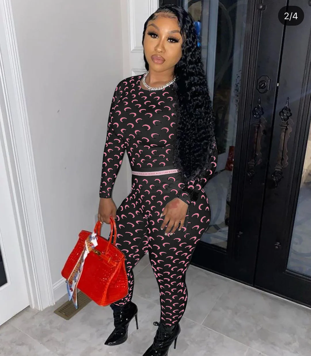 O-Neck Long Sleeves Crescent Moon Print Shirt & Leggings All-Matching New Arrival Autumn Women Suit Hot Two Piece Set
O-Neck Long Sleeves Crescent Moon Print Shirt & Leggings All-Matching New Arrival Autumn Women Suit Hot Two Piece Set