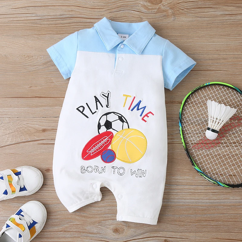 Casual Rompers Newborn Baby Boys Cartoon Short Sleeve Turn-down Collar Jumpsuit for Toddler Kids Summer Clothes 3-18M
Casual Rompers Newborn Baby Boys Cartoon Short Sleeve Turn-down Collar Jumpsuit for Toddler Kids Summer Clothes 3-18M