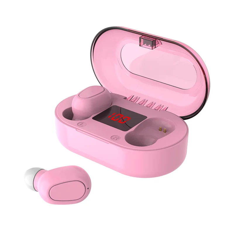 Bluetooth 5.0 Earphone Microphone LED Display Wireless Earbuds Waterproof Digital Display Noise Cancelling Headsets
Bluetooth 5.0 Earphone Microphone LED Display Wireless Earbuds Waterproof Digital Display Noise Cancelling Headsets