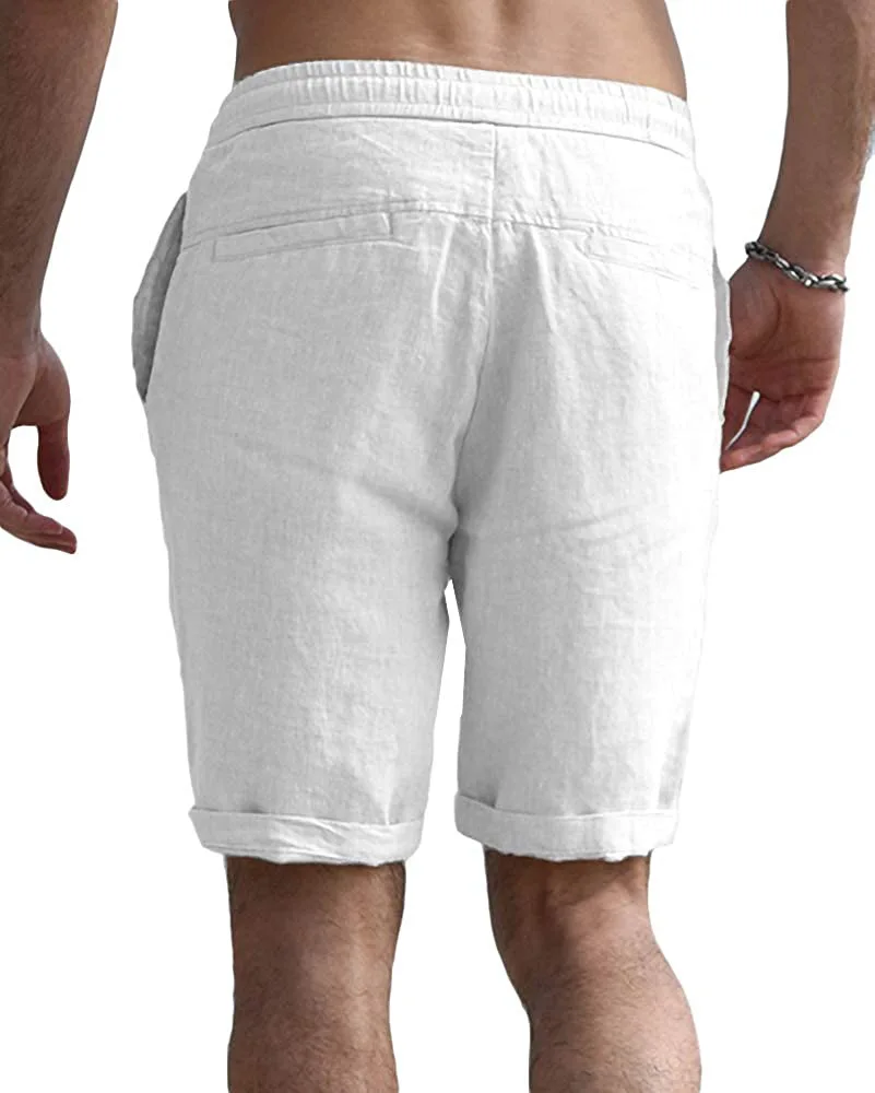 Men's Casual Fashion Comfortable Linen Shorts Fashion Solid Color Linen Shorts Breathable Beach Summer 2021
Men's Casual Fashion Comfortable Linen Shorts Fashion Solid Color Linen Shorts Breathable Beach Summer 2021